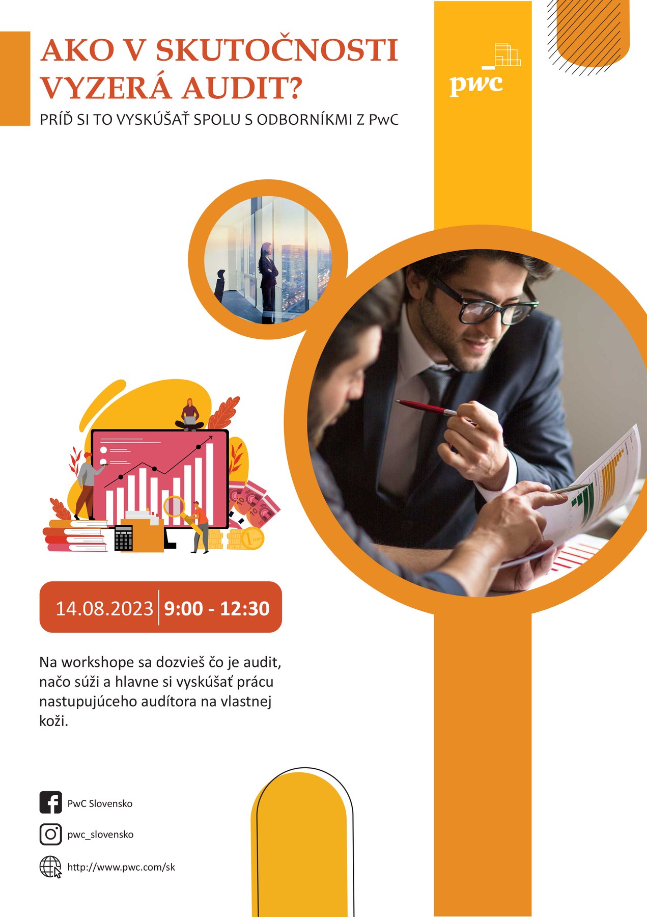 Leták na workshop PwC