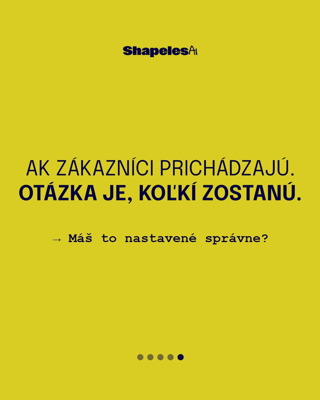 Záverečná strana s otázkou